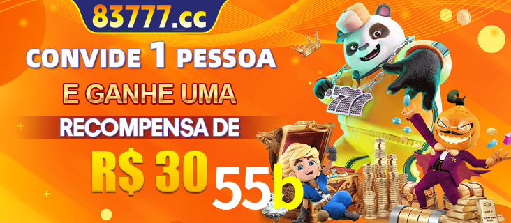 Banner institucional da 55b sobre parceria de marcas e criação de uma marca de excelência, apresentando os mascotes de jogos populares como o Fortune Tiger.